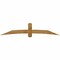 Ekena Millwork Bellingham Rough Sawn Timber Gable Bracket, Western Red Cedar, 96"W x 20"H x 4"D x 6"F, 5/12 Pitch GBW096X20X0406BEL00RWR - alternate 1